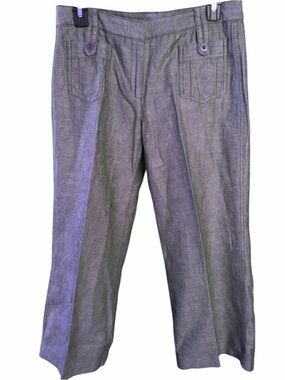 Express blue/gray linen blend slacks. EC.  Size 5/6